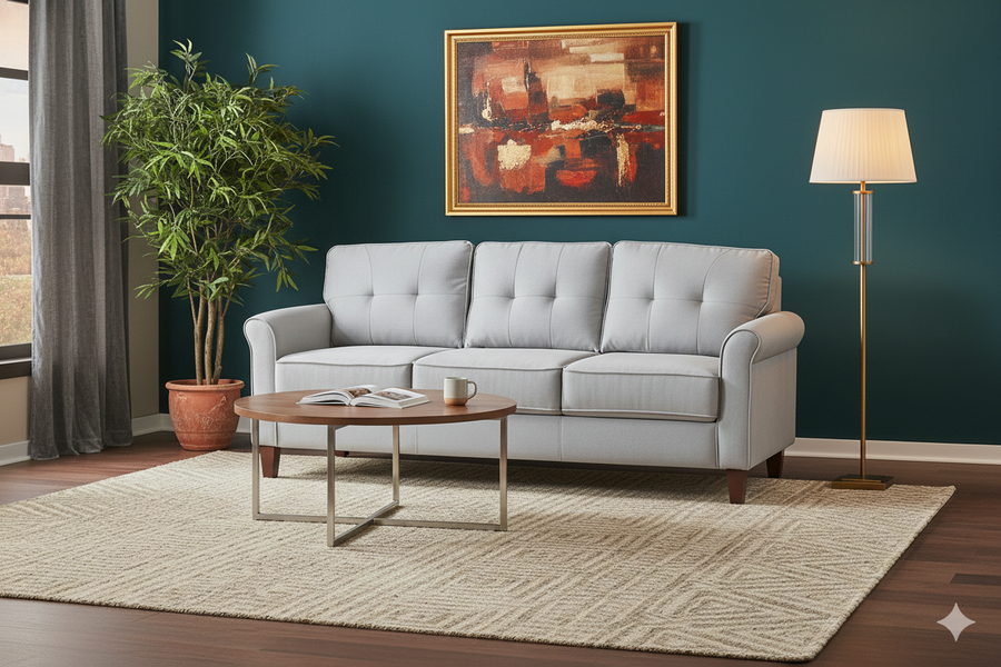 Light Gray 3 Seater Sofa