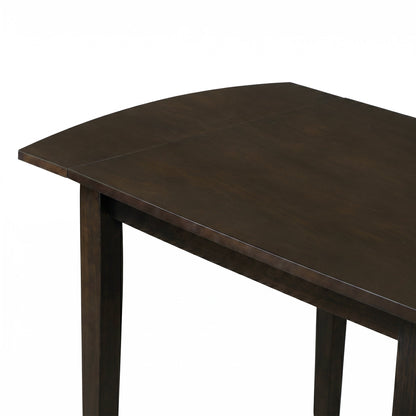 dark brown 3 Piece 5 piece Dual Drop Leaf Dining Set