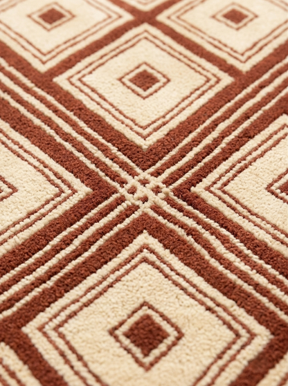 Helsinki Terracotta Ivory Hand Tufted Area Rug
