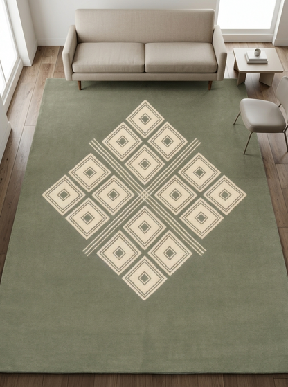 Helsinki Terracotta Ivory Hand Tufted Area Rug