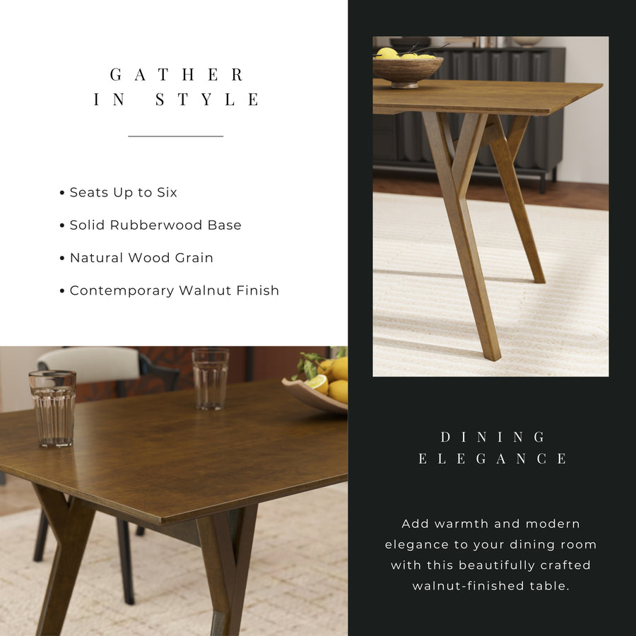 4 Seater  6 Seater  walnut dining set