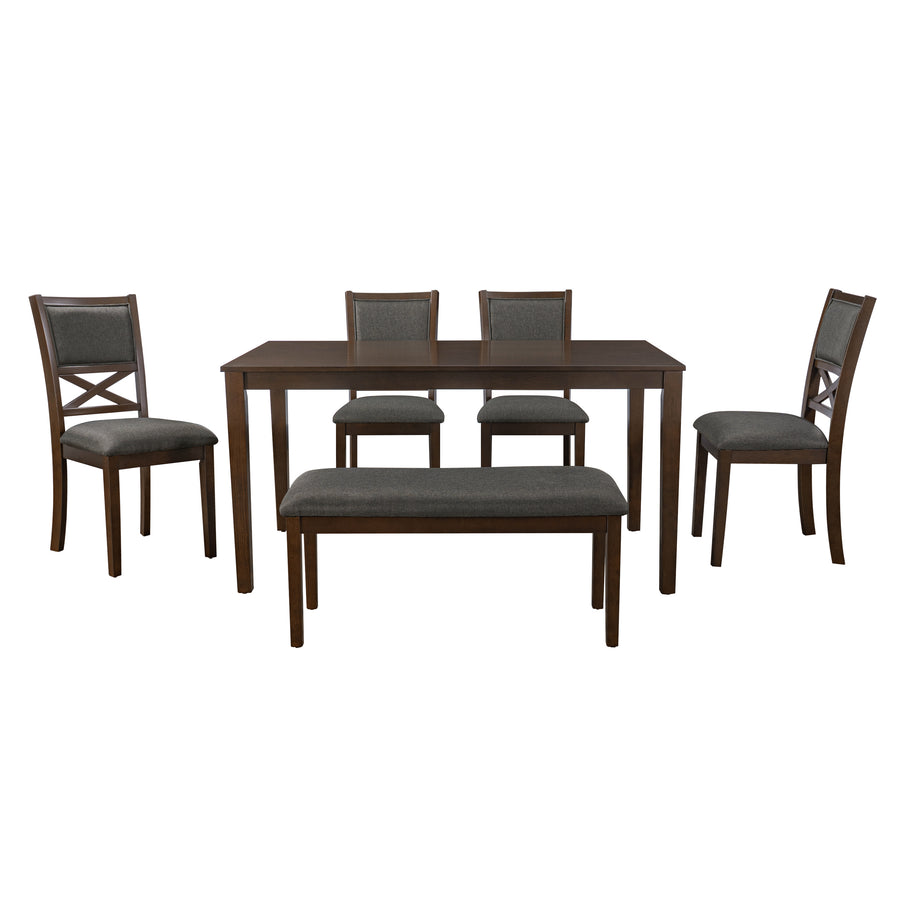 Dallas gray walnut 6 Piece Dining Set