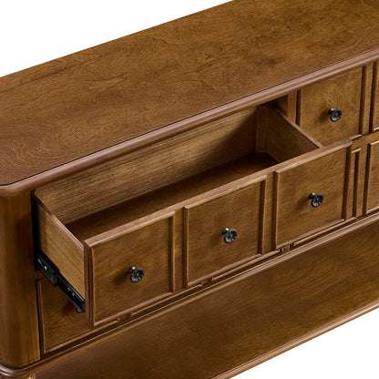 Walker Walnut Vintage Console Table