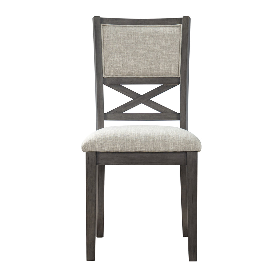 Dallas beige dark gray 6 Piece Dining Set