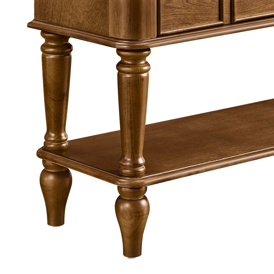 Walker Walnut Vintage Console Table