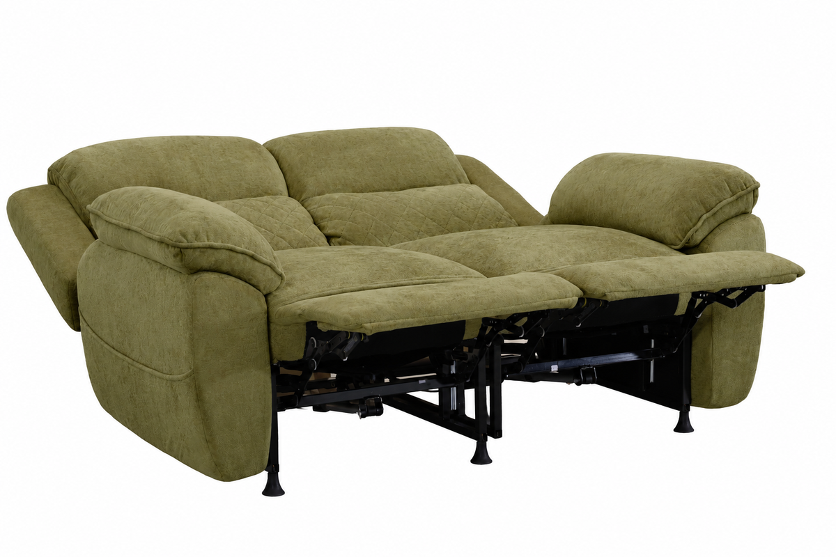 2 seater 6 seater charcoal green power recliner sofa 
