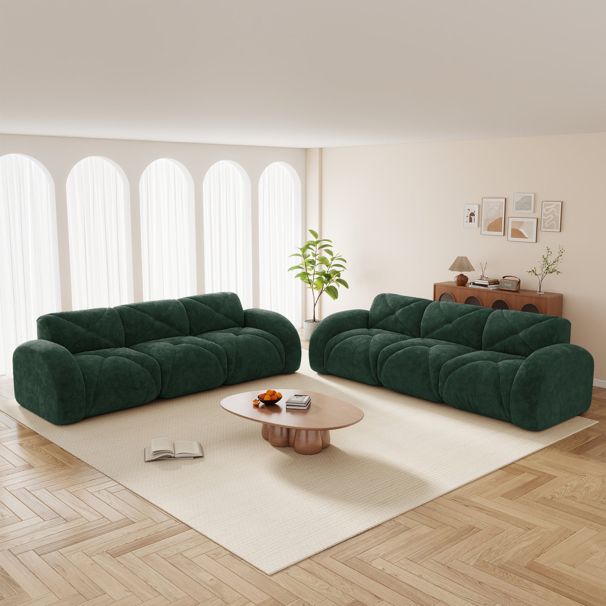 Green Modular Sofa