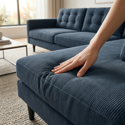 Slate Blue sectional sofa