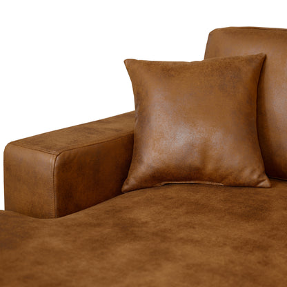 6 Seater 7 Seater Faux Leather Sectional Sofa
