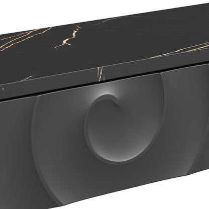Black Gold Side Table