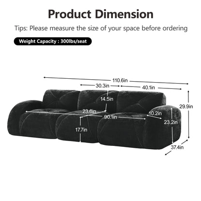Black Modular Sofa