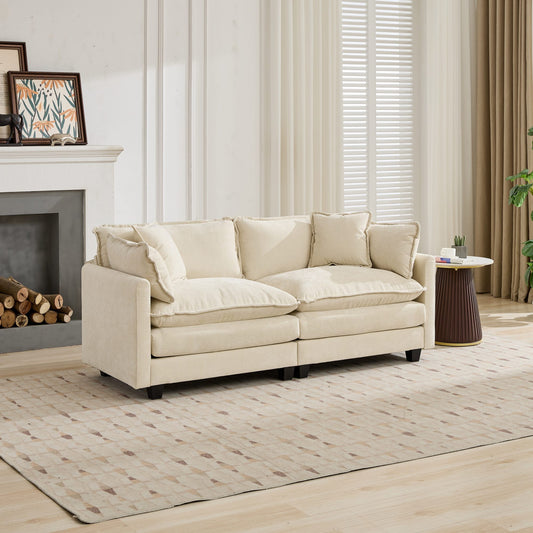 Harry Double Layer Loveseat Modern Couch