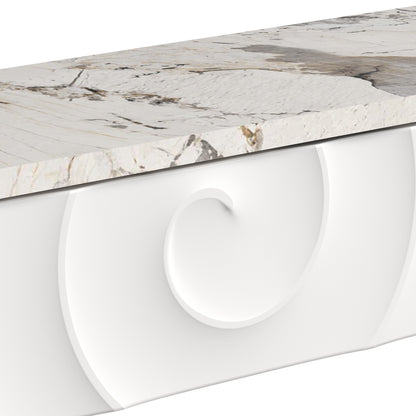 White Gold Side Table