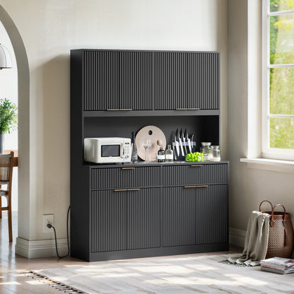 Talla Hutch Cabinet black