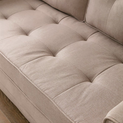 Loveseat Sofa cum Bed Beige 