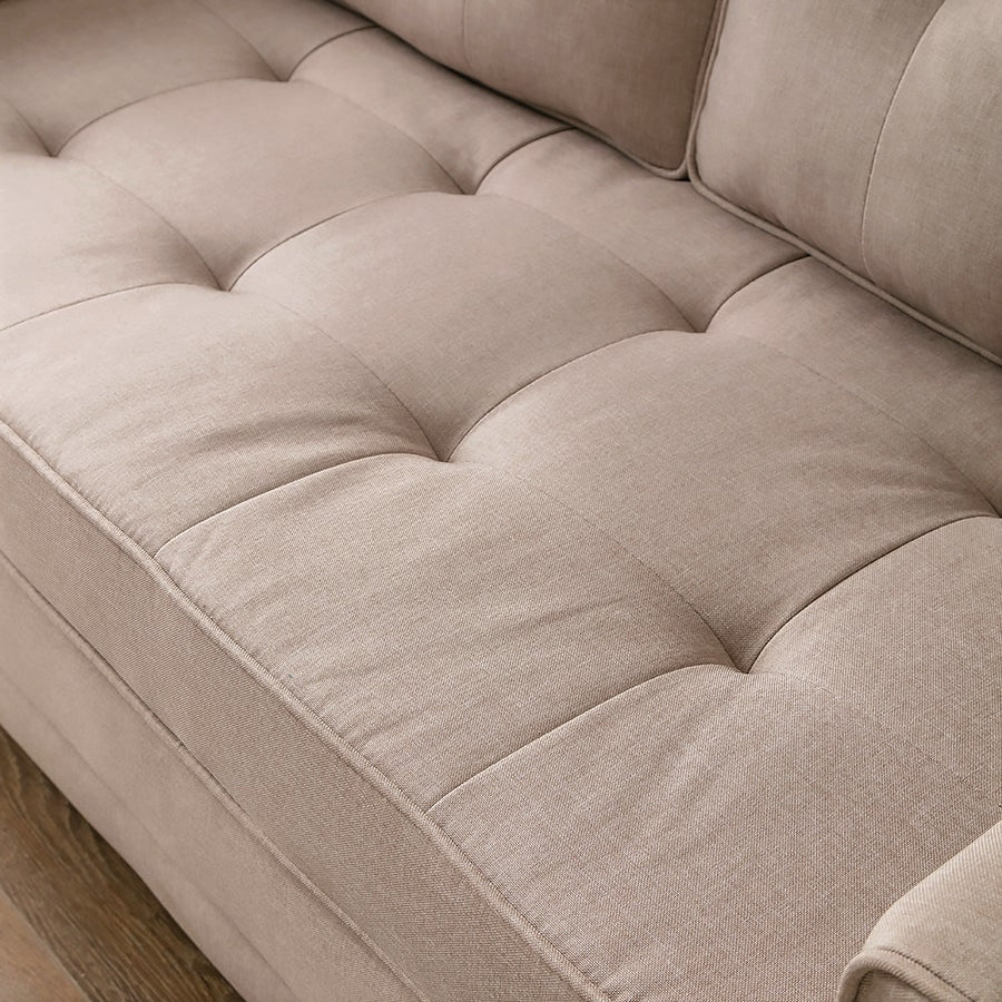 Loveseat Sofa cum Bed Beige 