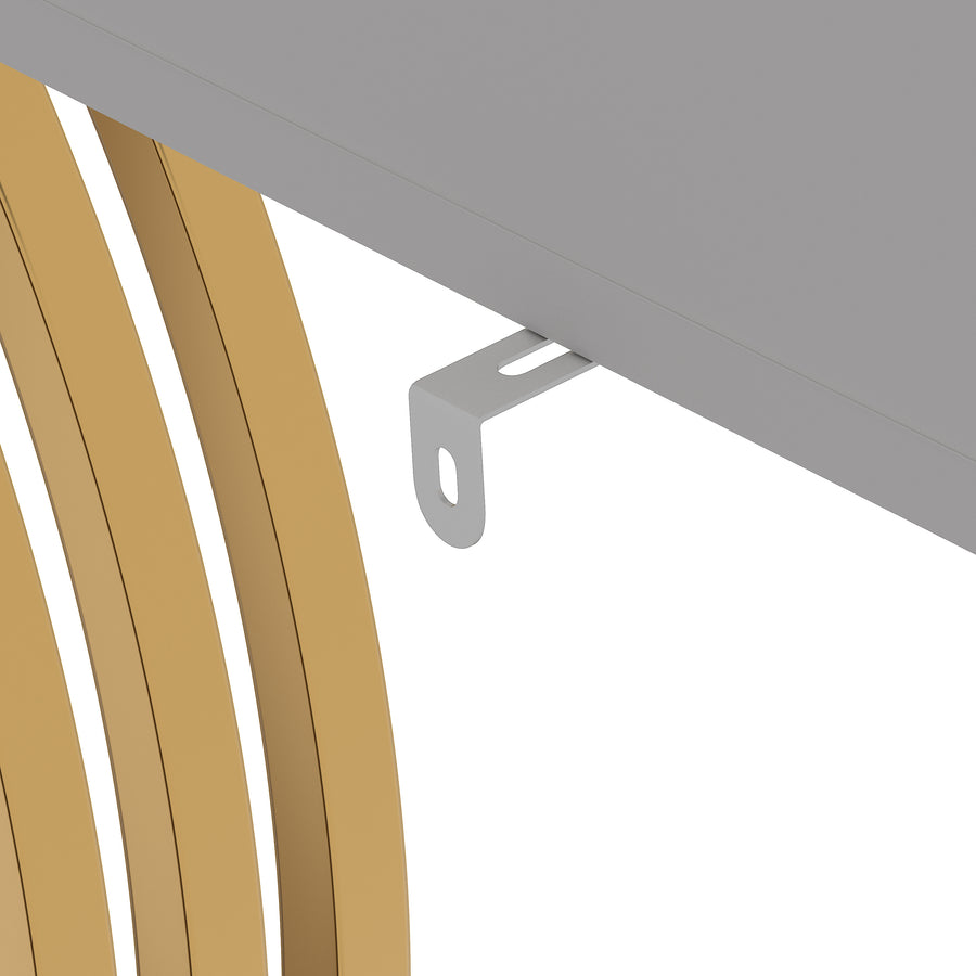 White Gold Side Table
