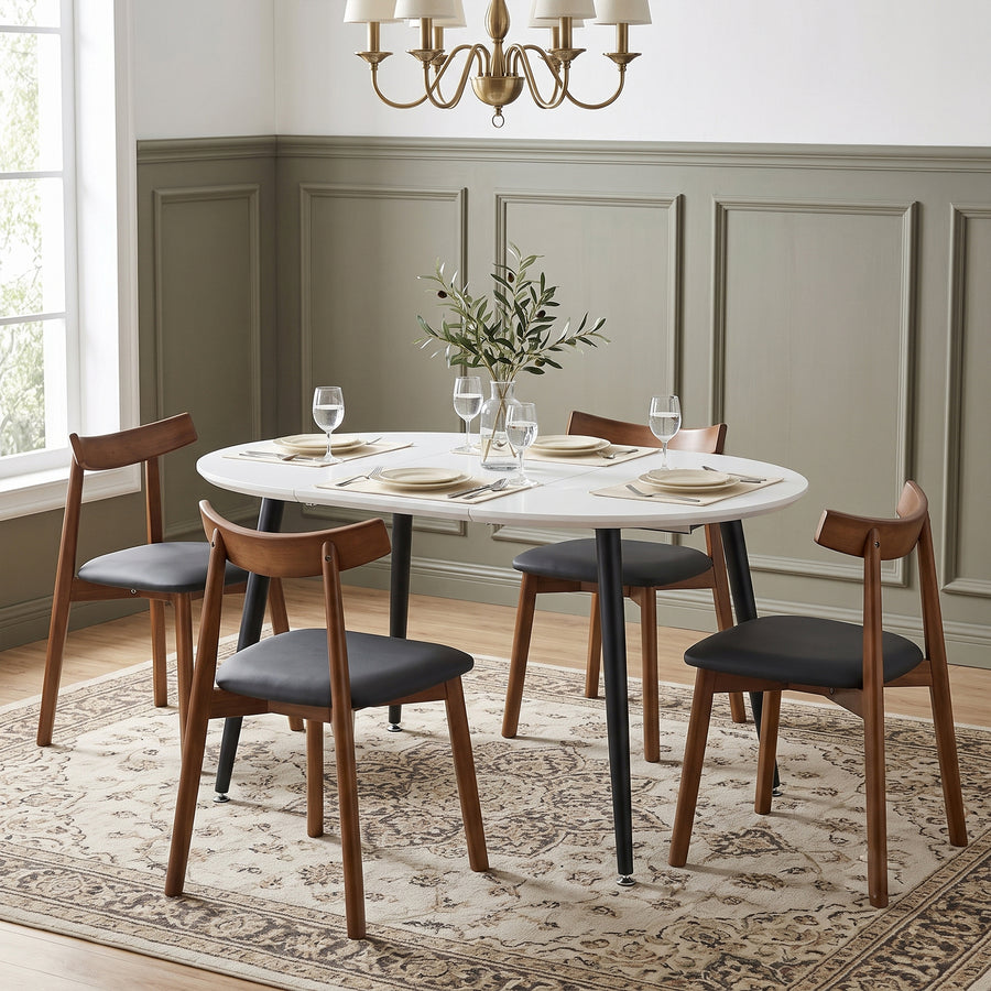 4 Seater pull up dining table and chair set
