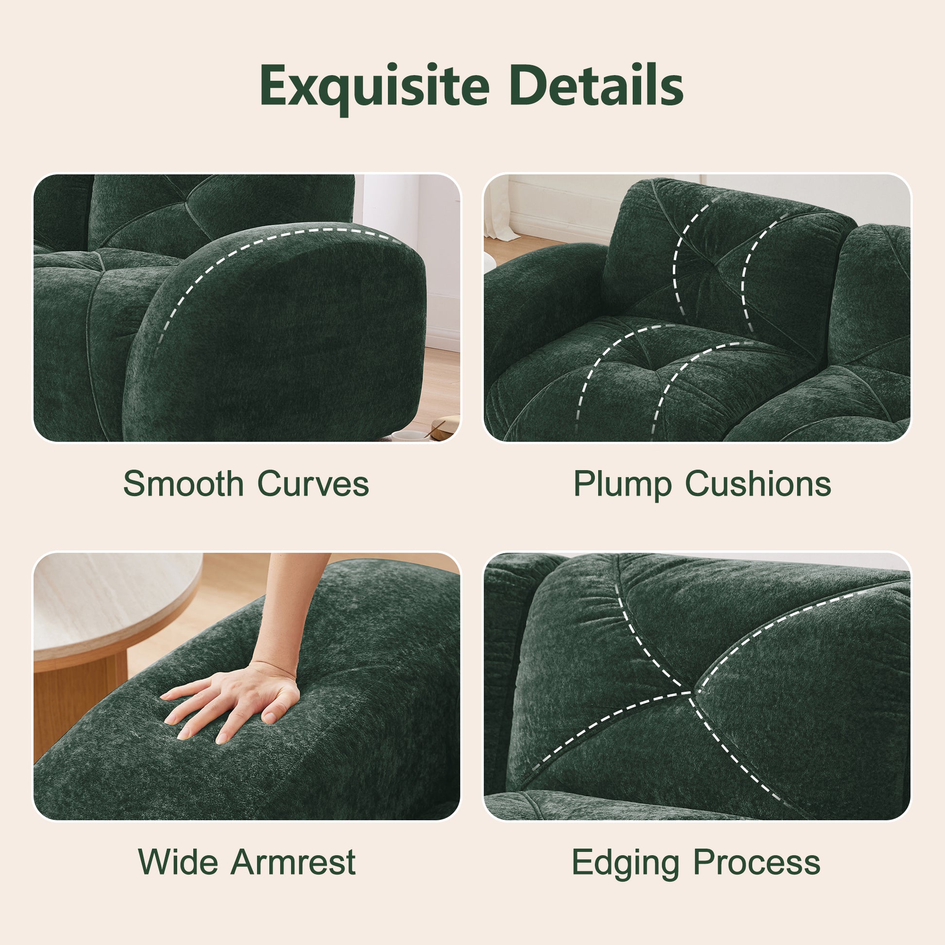 Green Modular Sofa
