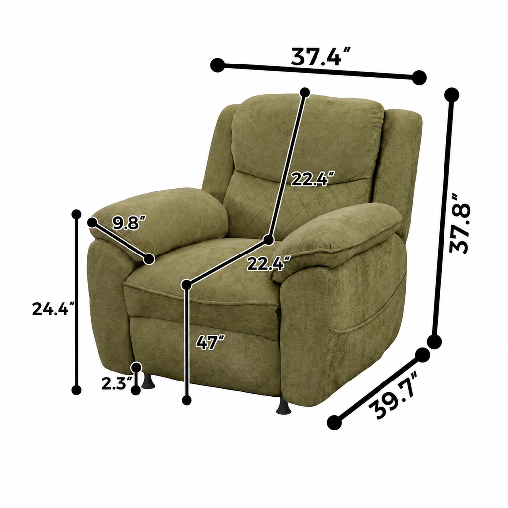 1 seater 6 seater charcoal green power recliner sofa 