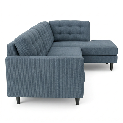 Slate Blue sectional sofa