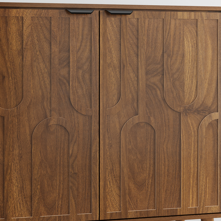 lefty 55" serving cabinet wooden