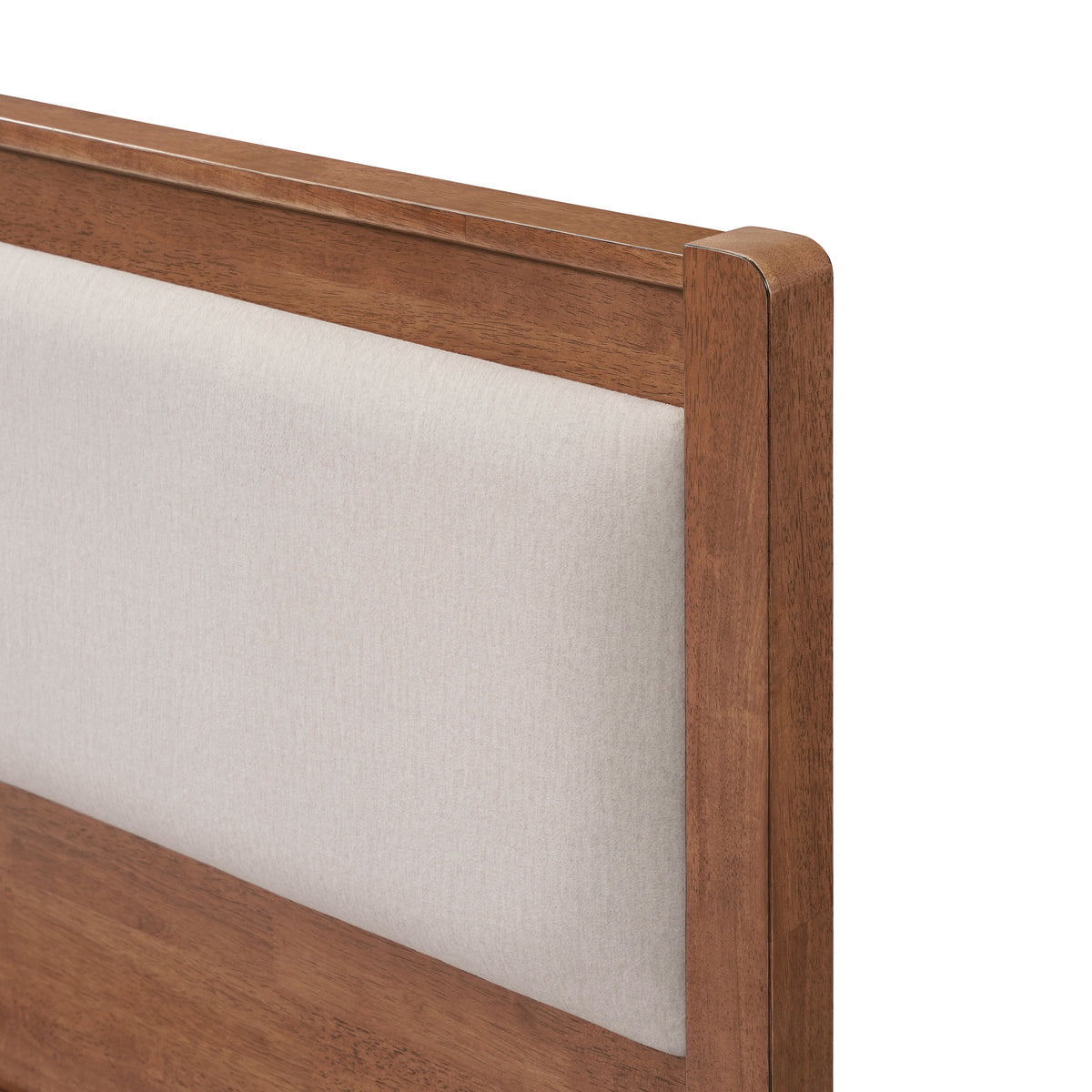 Boxer brown Bed with Upholstered Headboard