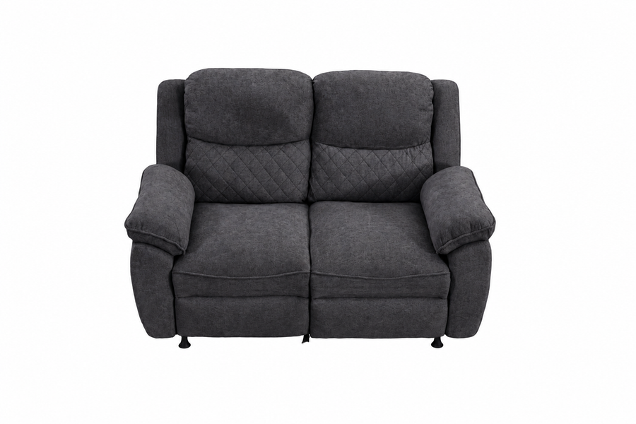 2 seater 6 seater dark gray power recliner sofa