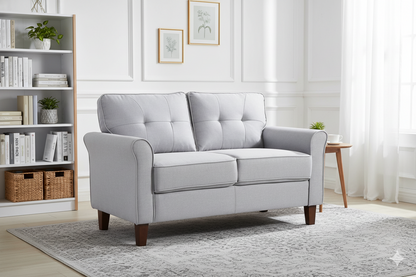 Light Gray Loveseat Sofa