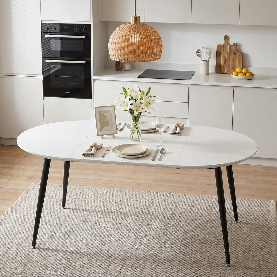 4 Seater 8 Seater pull up dining table and chair set