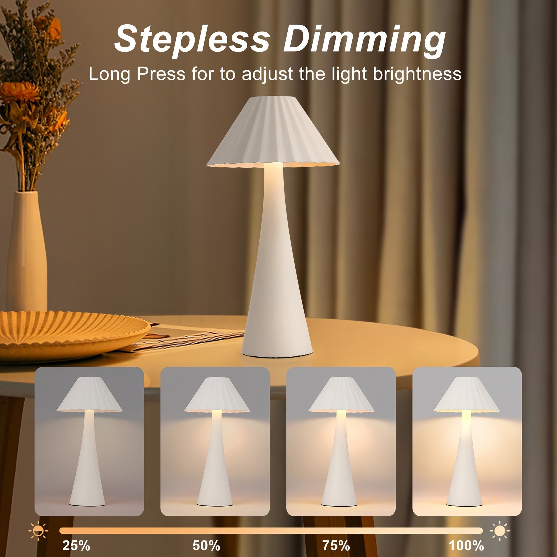 26.5'' White table lamp