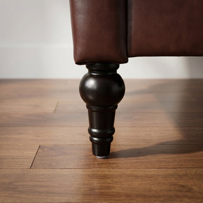 Dark Brown 3 Seater Solo loveseat