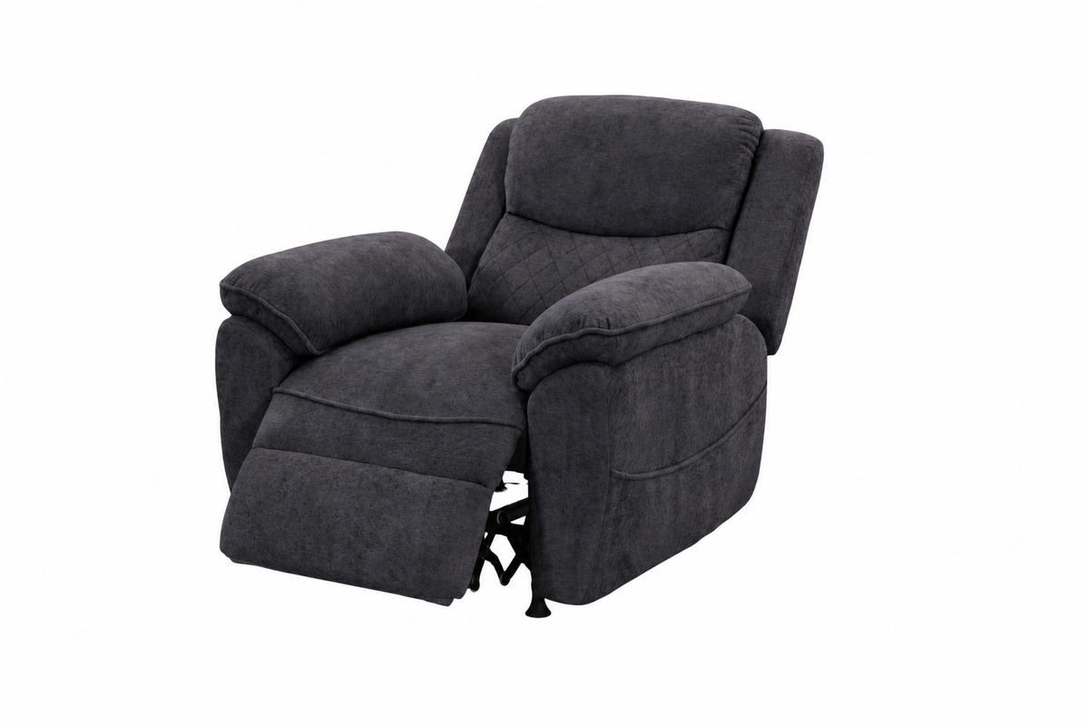 1 seater  6 seater dark gray power recliner sofa