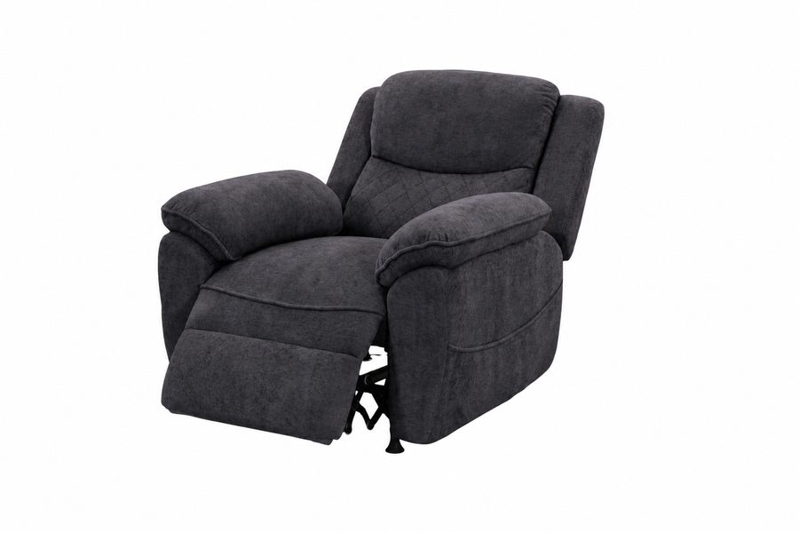 1 seater  6 seater dark gray power recliner sofa