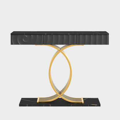 Black Gold Side Table