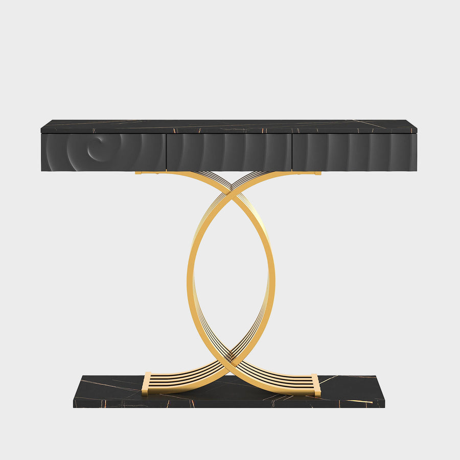 Black Gold Side Table