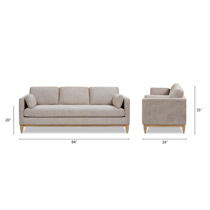 Greenland stone taupe 3 Seater Farmhouse Sofa 