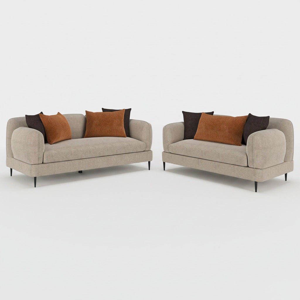 Repley Latte Contemporary Sofa