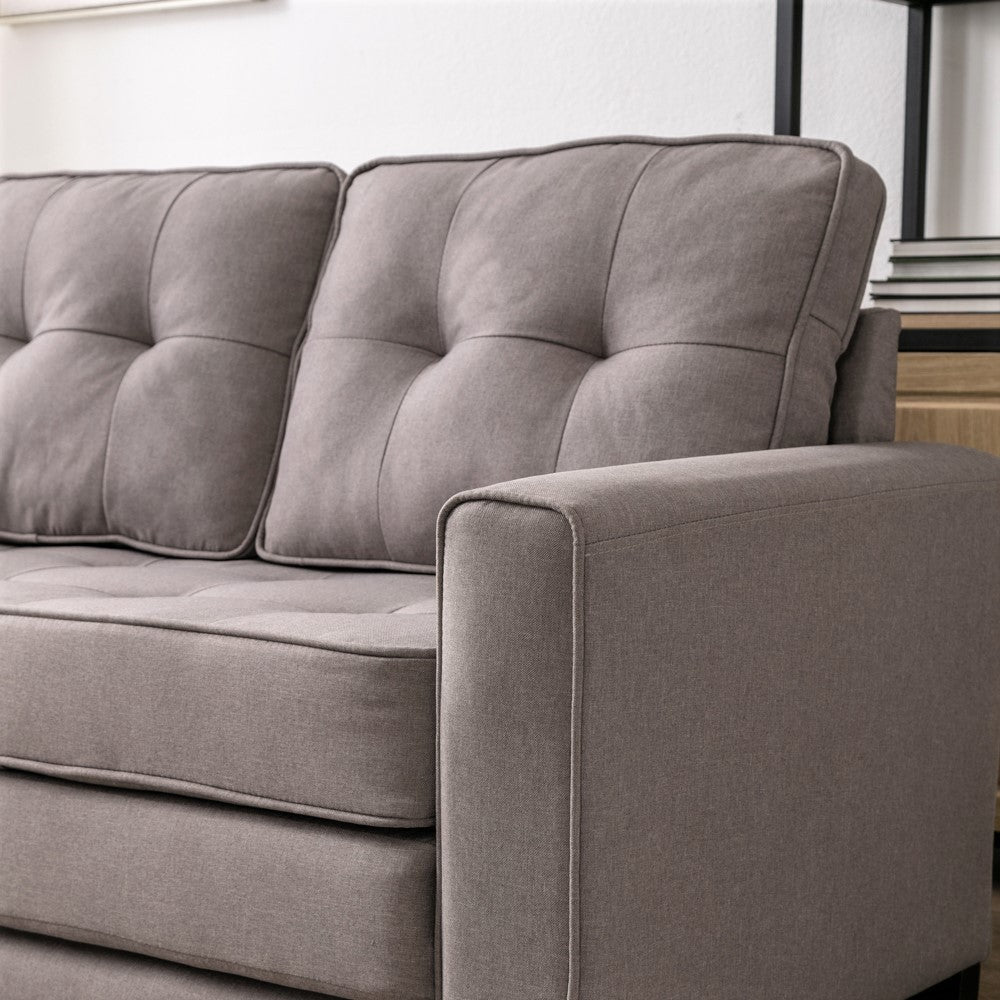 Loveseat Sofa cum Bed Light Brown
