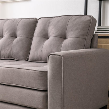 Loveseat Sofa cum Bed Light Brown