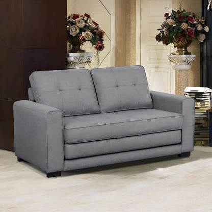 Loveseat Sofa cum Bed Light Gray