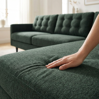 Charcoal Green sectional sofa