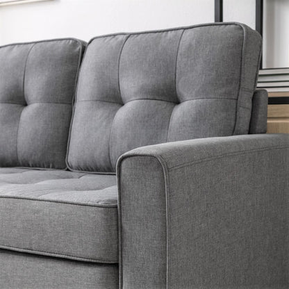 Loveseat Sofa cum Bed Light Gray