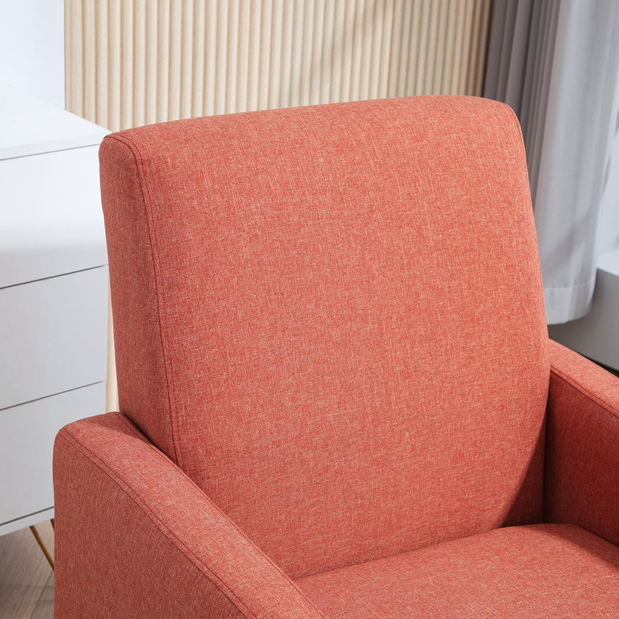 Red Accent Armchair