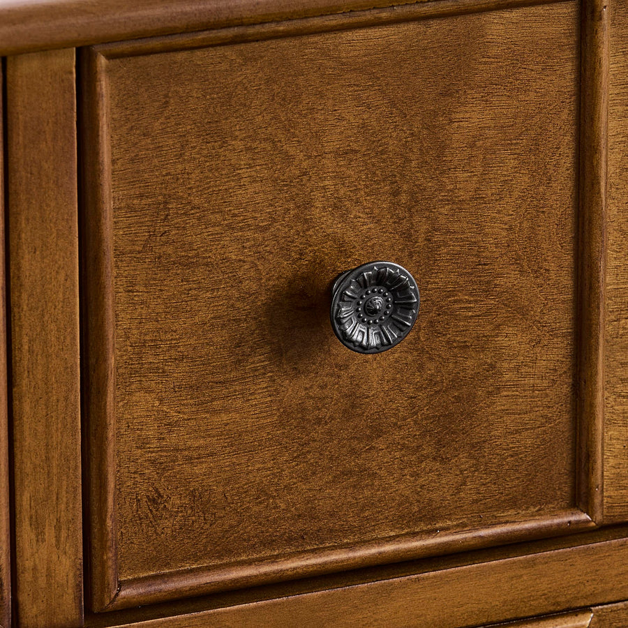 Walker Walnut Vintage Console Table