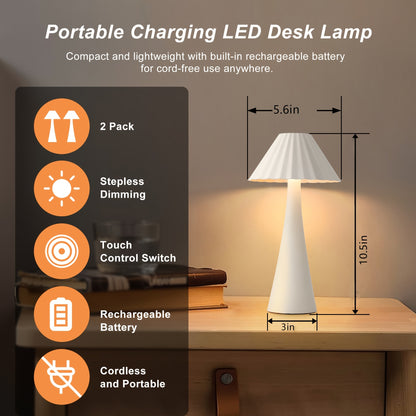 26.5'' White table lamp