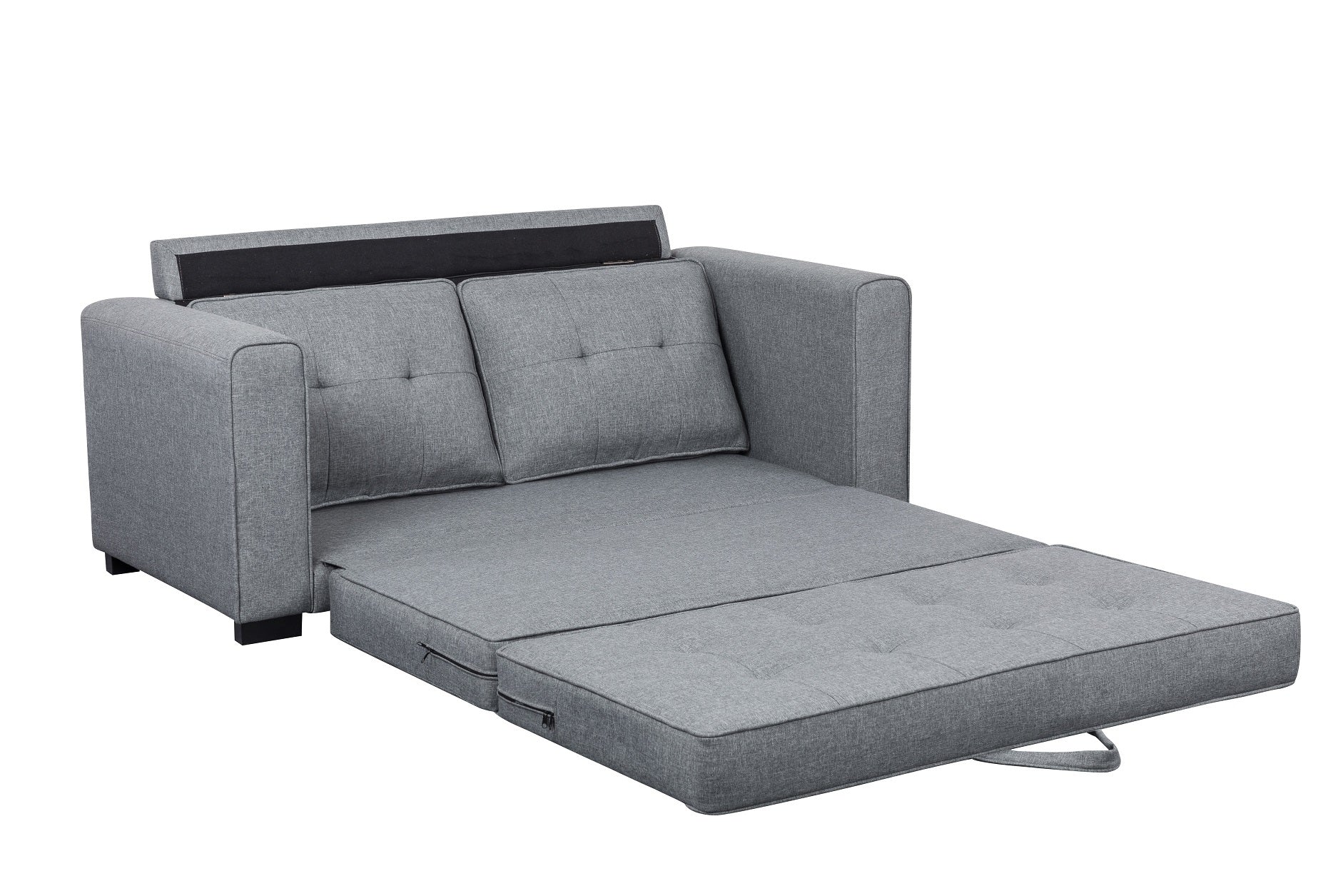 Loveseat Sofa cum Bed Light Gray