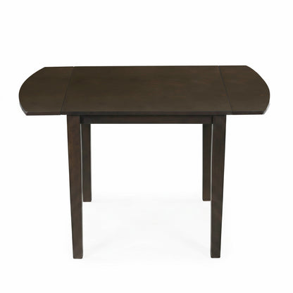 dark brown 3 Piece 5 piece Dual Drop Leaf Dining Set