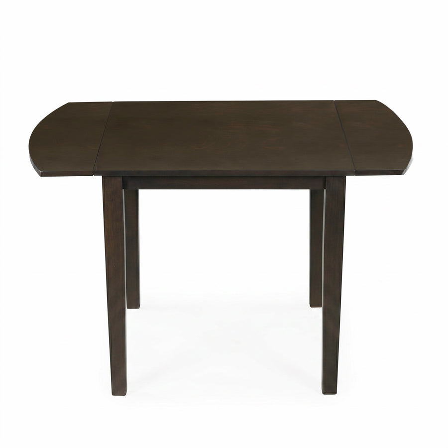 dark brown 3 Piece 5 piece Dual Drop Leaf Dining Set