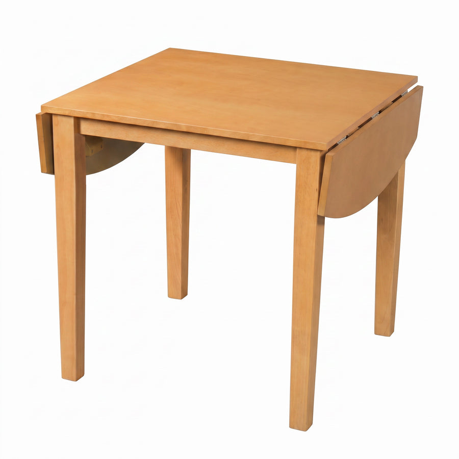 beige 3 Piece 5 piece Dual Drop Leaf Dining Set